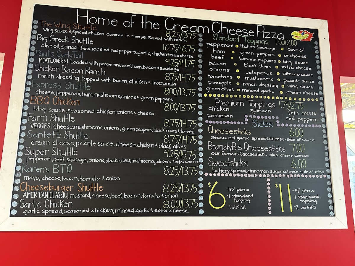 Pizza Shuttle Menu - Image 4
